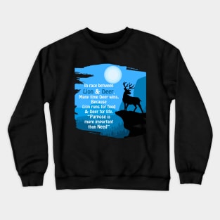 Escaped Deer Crewneck Sweatshirt